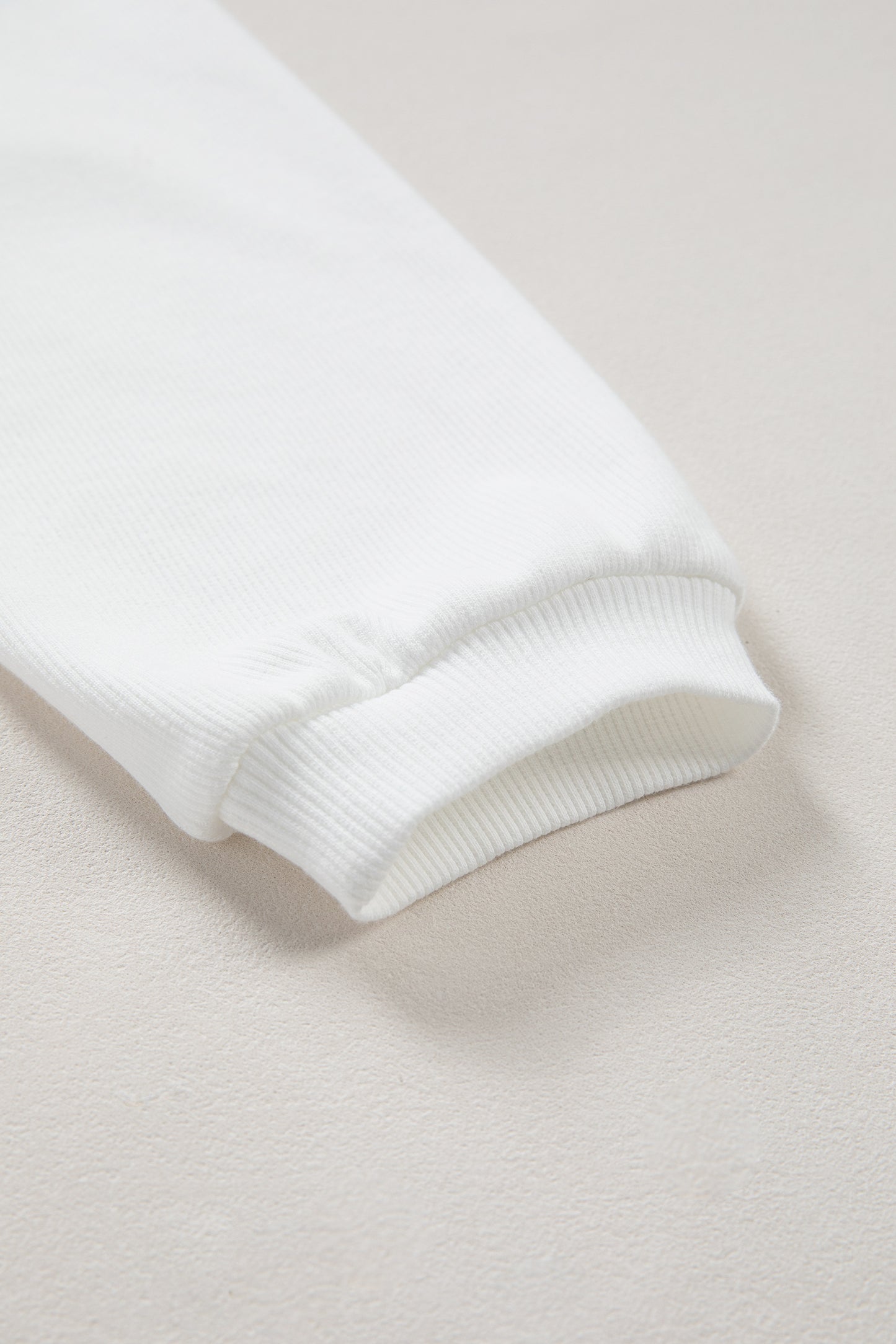 Pink 3d Ribbed XOXO Heart Embroidered Drop Shoulder Sweatshirt