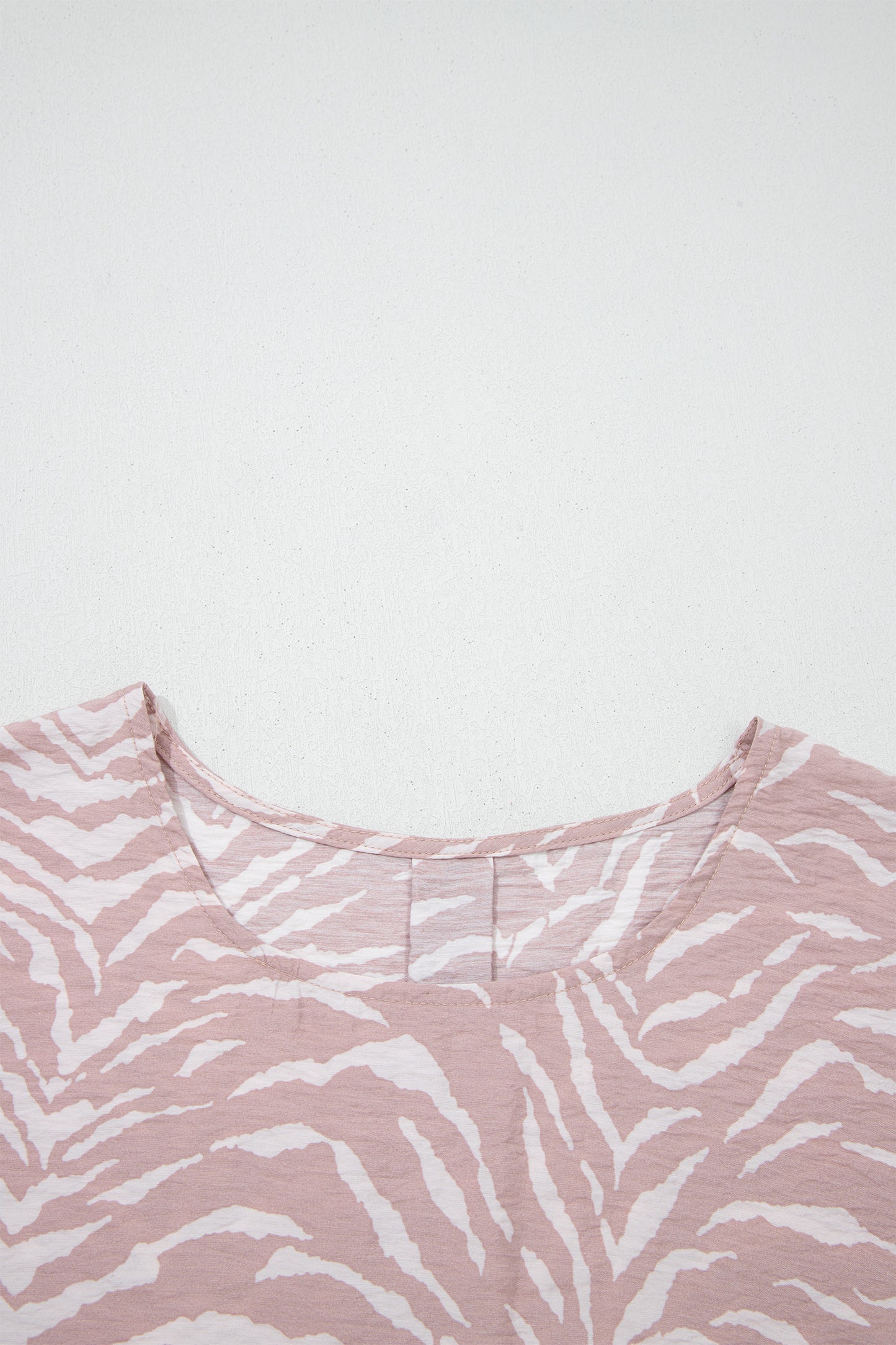 Khaki Abstract Print Cuffed Short Sleeve Loose Top Short Set