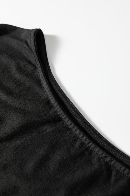 Gossamer Pink Plus Size Solid Color Asymmetric Neck Short Sleeve Blouse