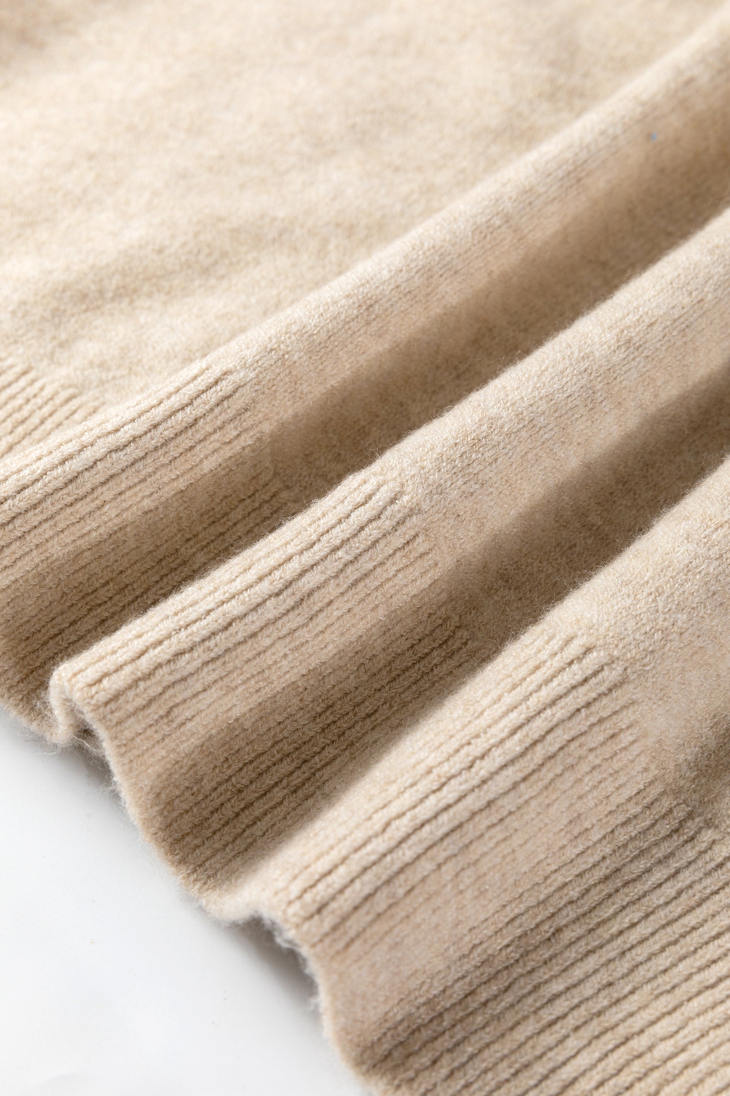 Parchment Button Lace Detail Raglan Sleeve Shift Mini Sweater Dress