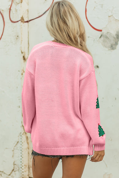 Straw Yellow Pumpkin Print Open Front Drop Shoulder Midi Cardigan