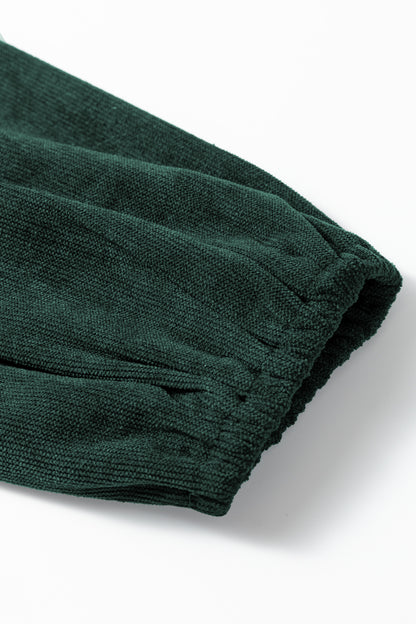 Mist Green Lantern Sleeve Tiered Mini Dress