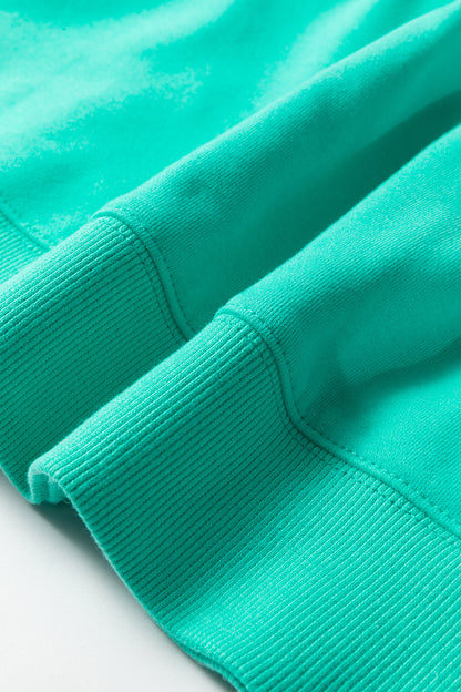 Apricot Pink Oversize Mock Neck Sweatshirt