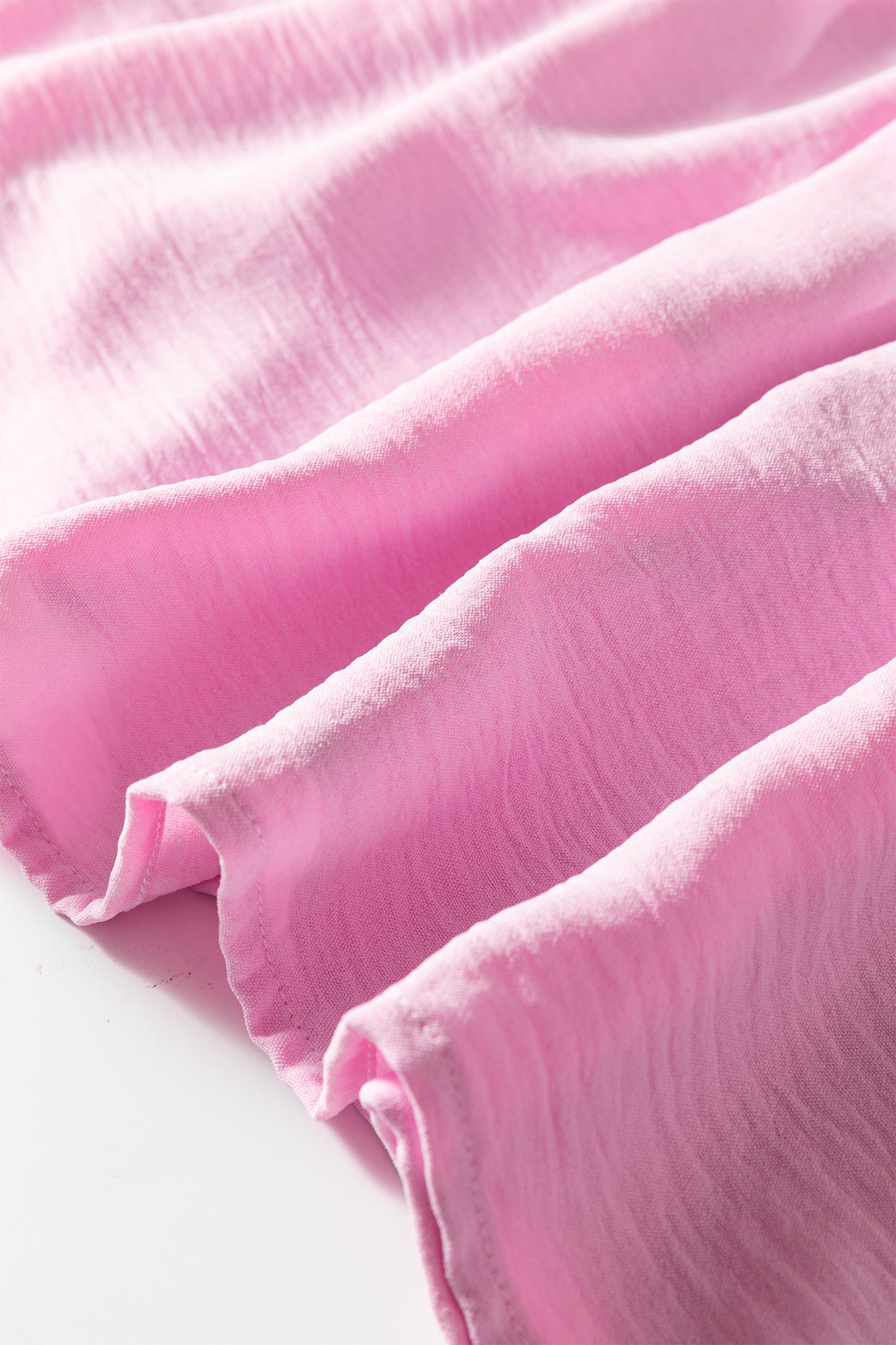 Pink Smocked Bodice Flutter Sleeve Fit Flare Tiered Midi Dress