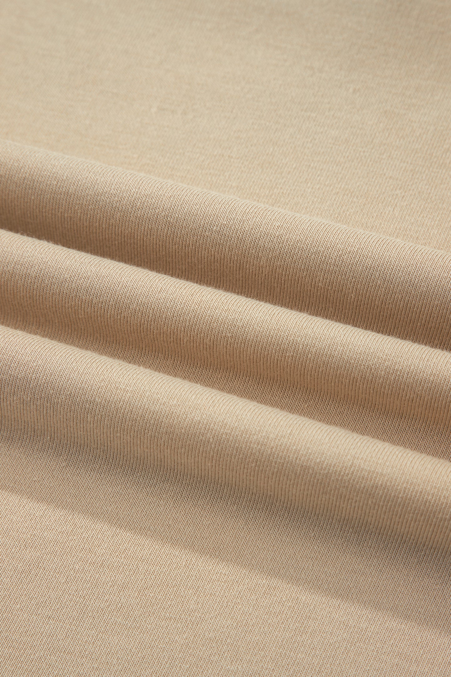 Parchment Striped Raglan Sleeve Notched Neck Raw Edge Plus Size Jumper