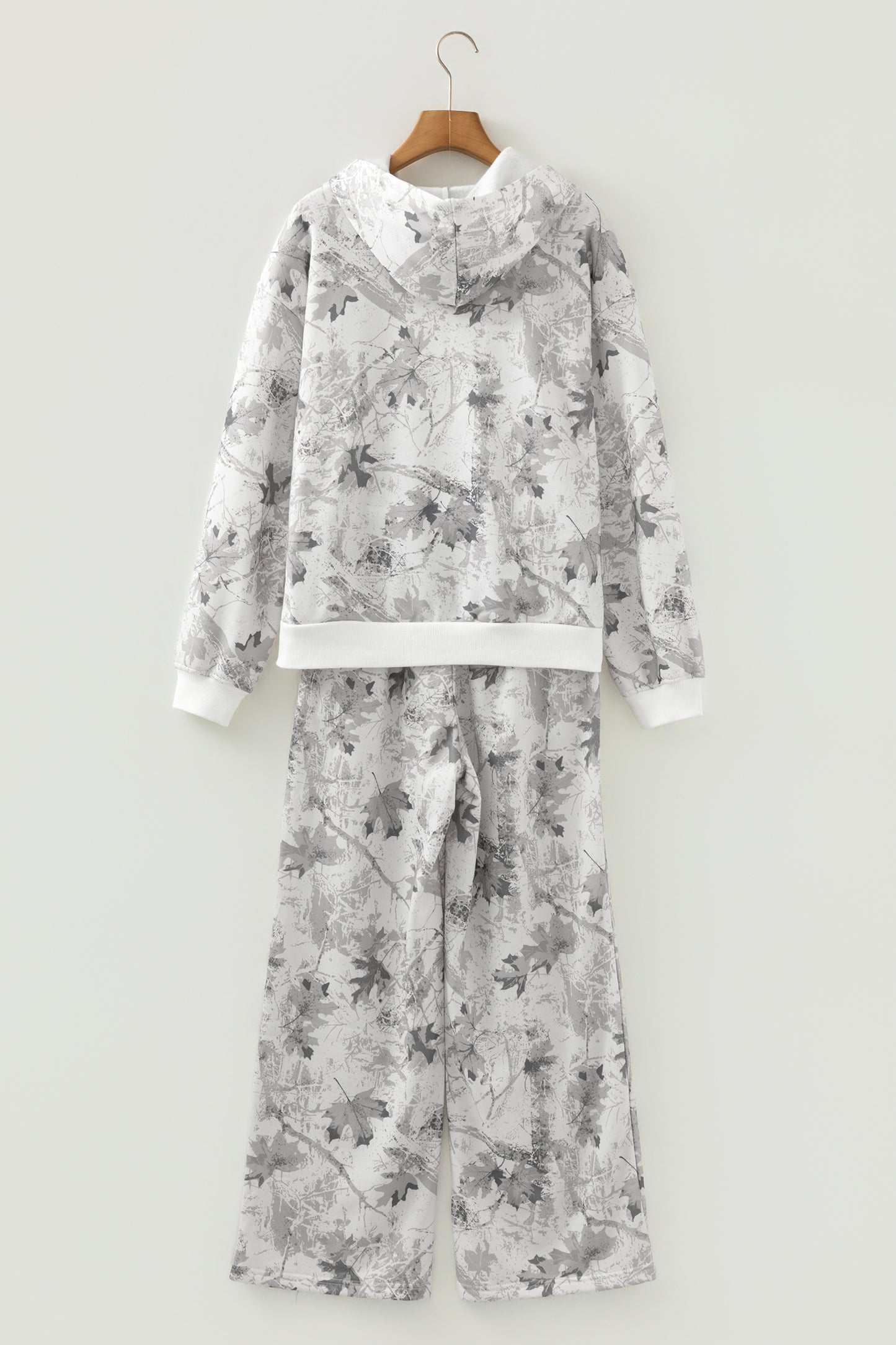 Light Grey Light Woodland Camo Classic Hoodie and Sweatpants Set