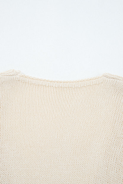 Smoke Gray Solid Color Hollowed Knit Open Front Cardigan Sweater