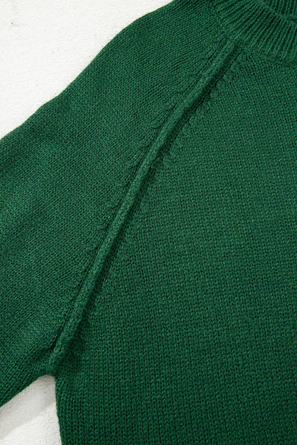 Evergreen Raglan Sleeve Crew Neck Sweater