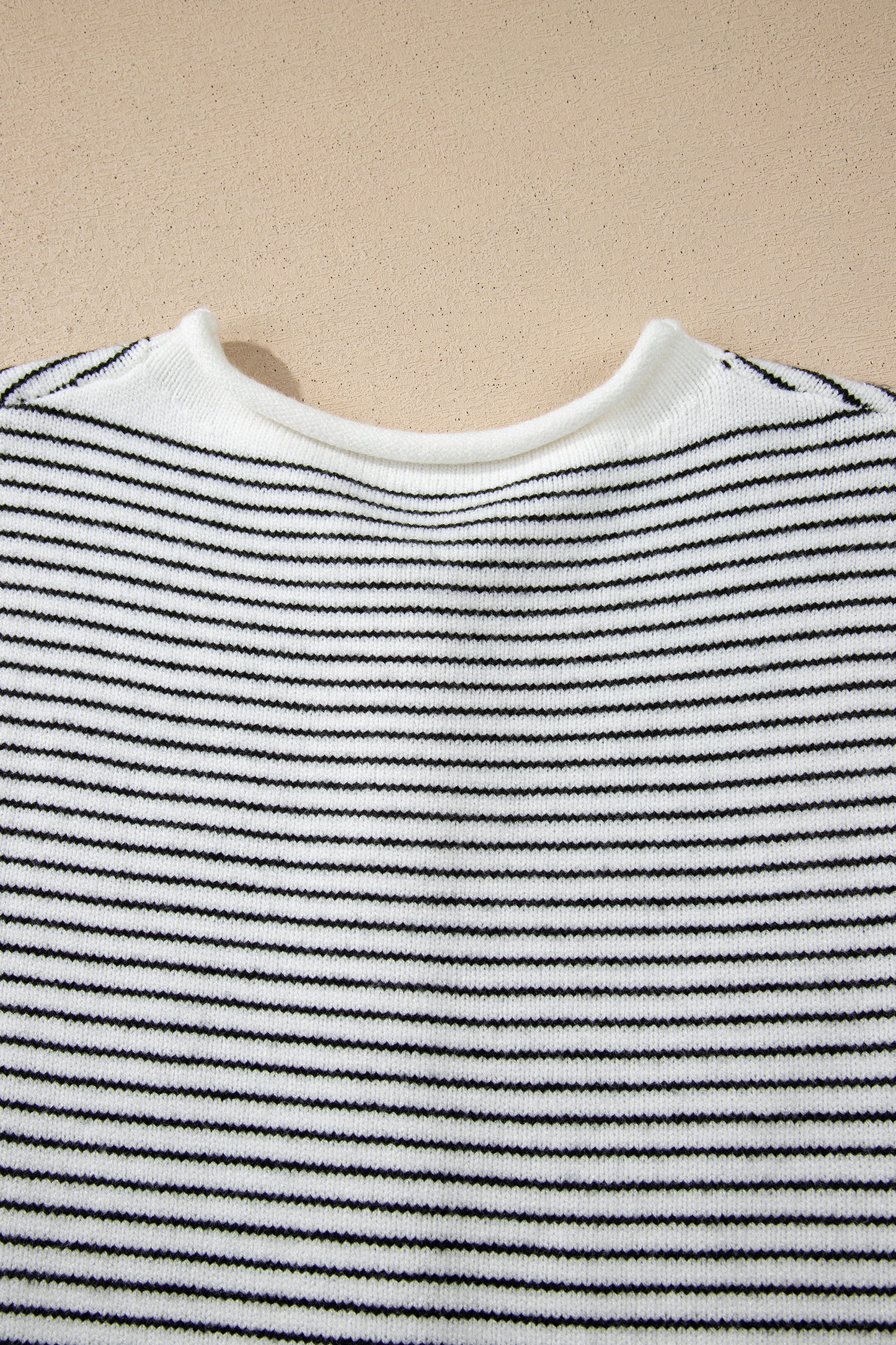 Black Stripe Contrast Trim Cap Sleeve Button Down Casual Cardigan