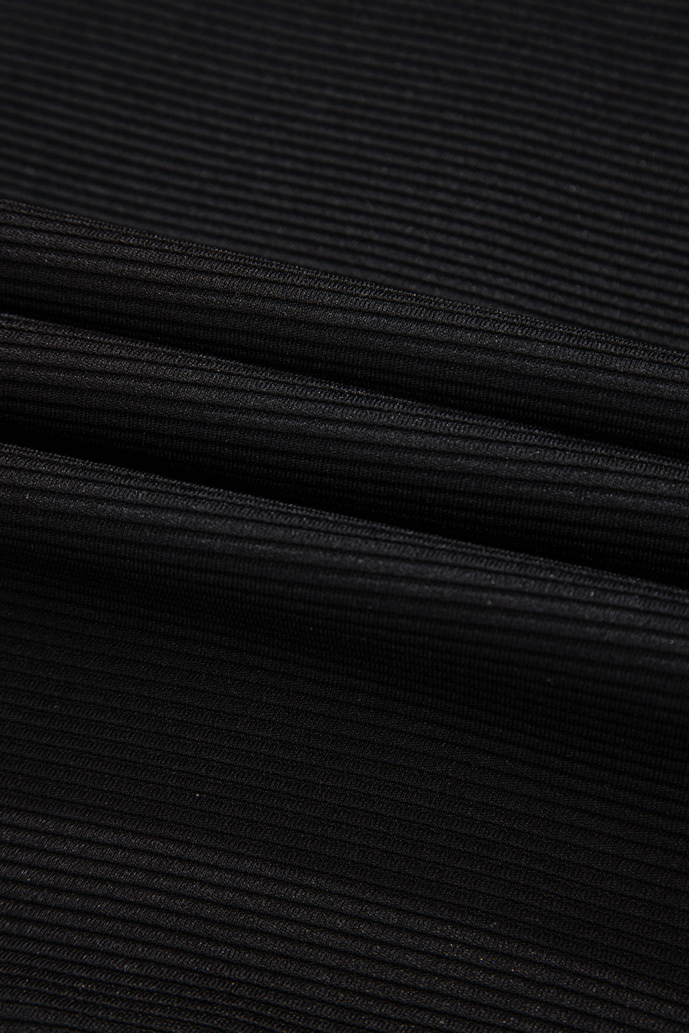 Black Textured Half Zip Kangaroo Pocket Top Drawstring Shorts Set