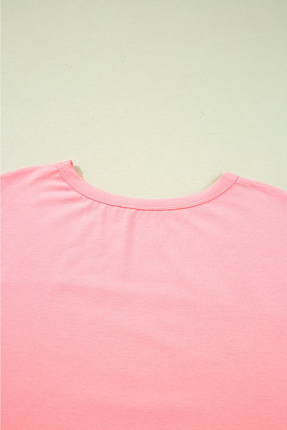 Gossamer Pink Floral Color Block Patchwork Long Sleeve Top