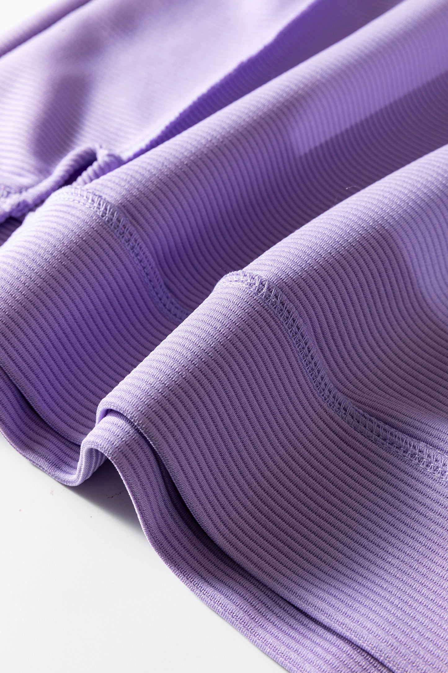 Lavendula Horizontal Ribbed Exposed Seam Detail Drop Shoulder Baggy Pullover