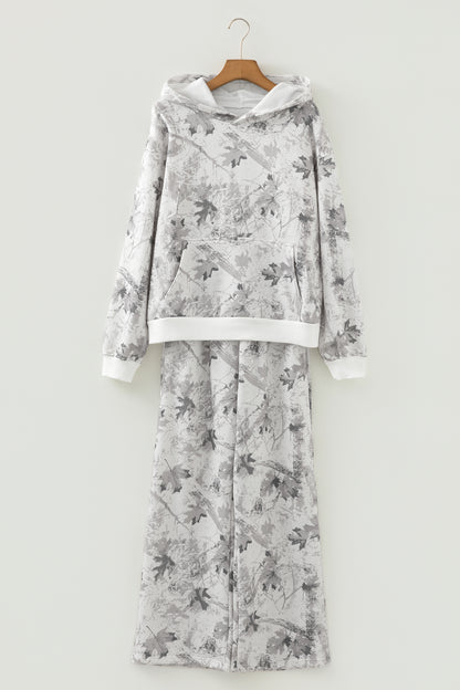 Light Grey Light Woodland Camo Classic Hoodie and Sweatpants Set