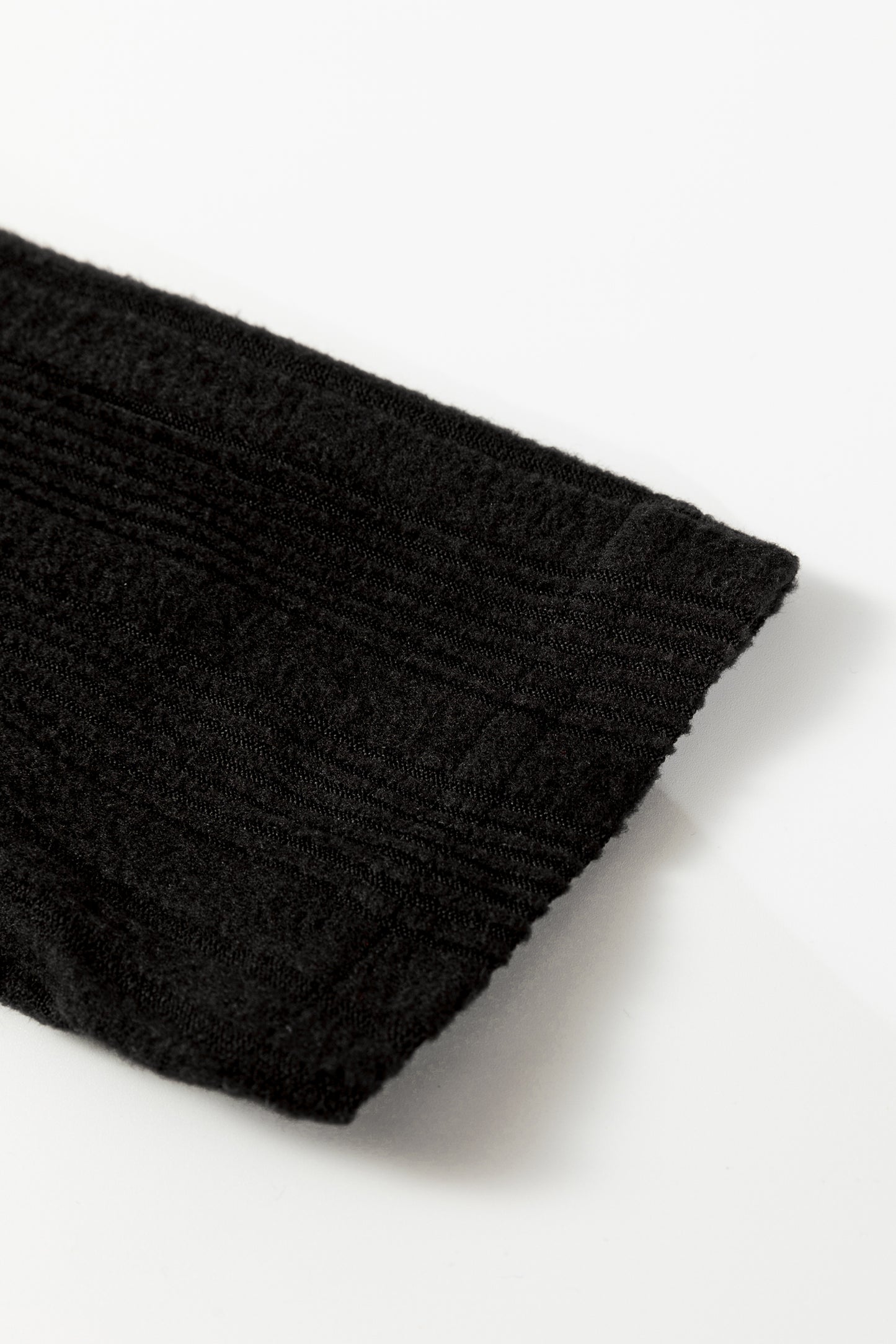 Stone Blue Ribbed Open Front Knitted Top with Pockets