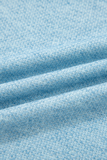 Myosotis Textured Raglan Sleeve Knit Loose Top