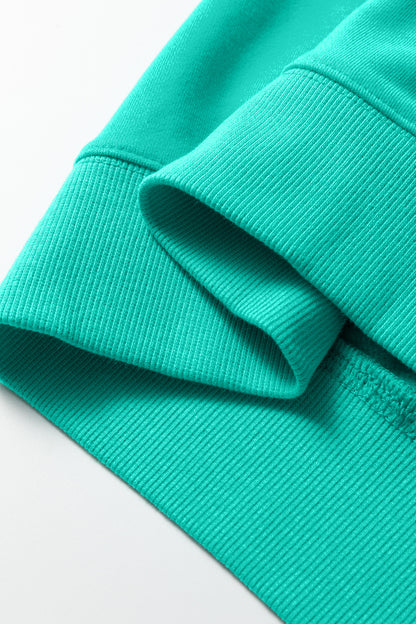 Apricot Pink Oversize Mock Neck Sweatshirt